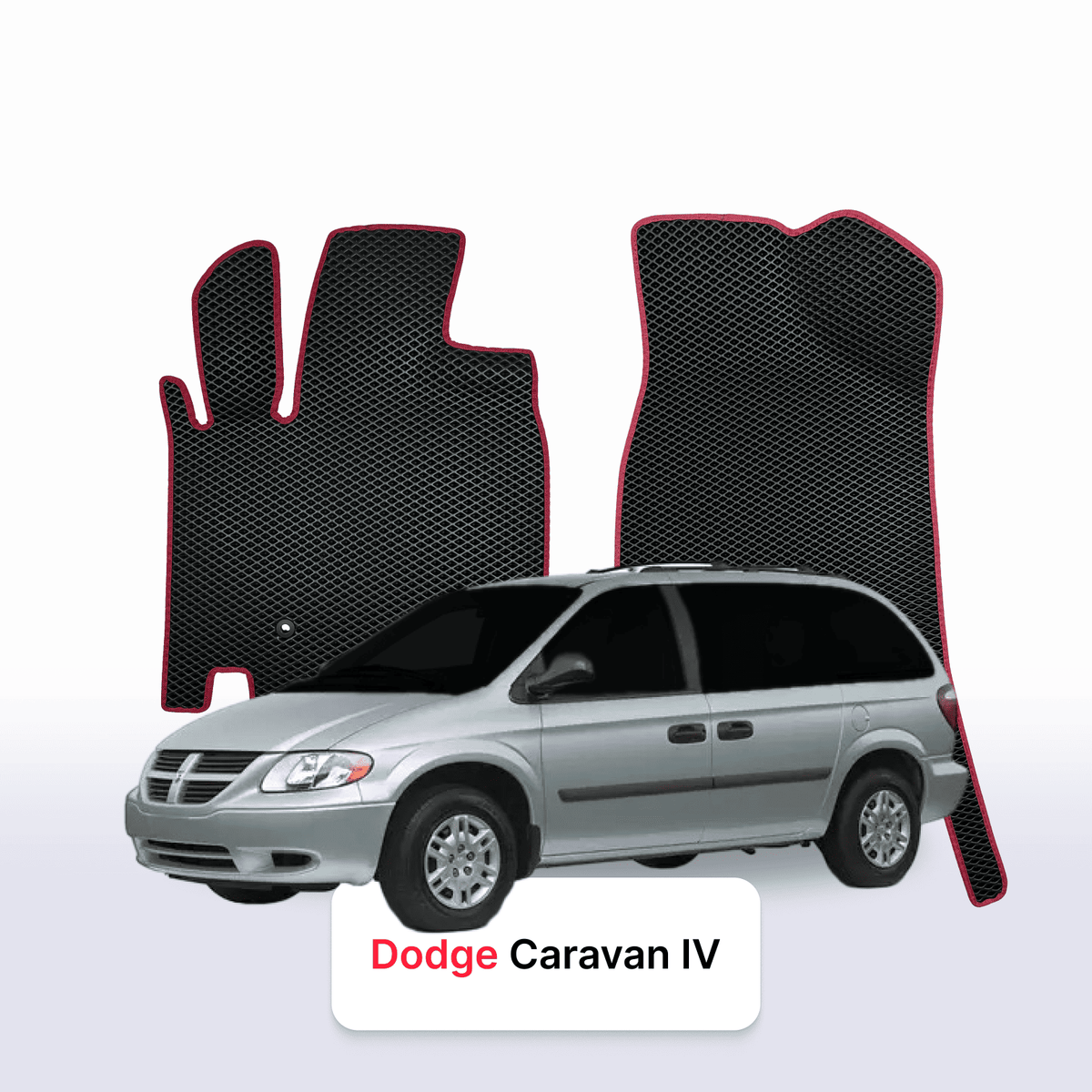 Autokoberce EVA pro Dodge Caravan 4 gen 2000-2007 r. MINIVAN
