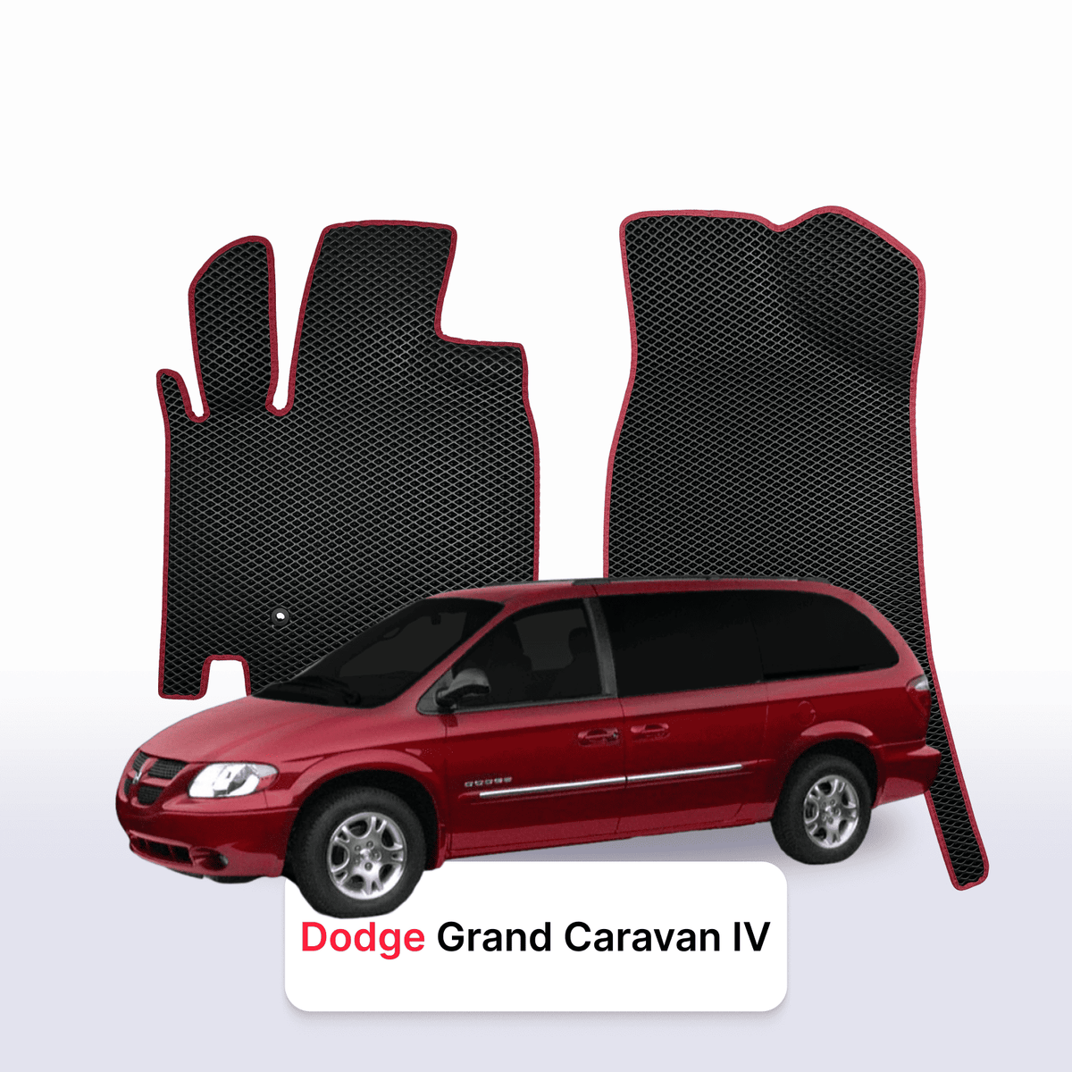 Autokoberce EVA pro Dodge Grand Caravan 4 gen 2000-2007 r. MINIVAN