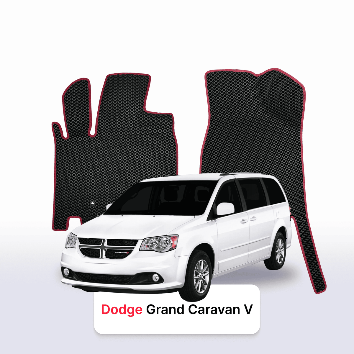 Autokoberce EVA pro Dodge Grand Caravan 5 gen 2007-2020 r. MINIVAN