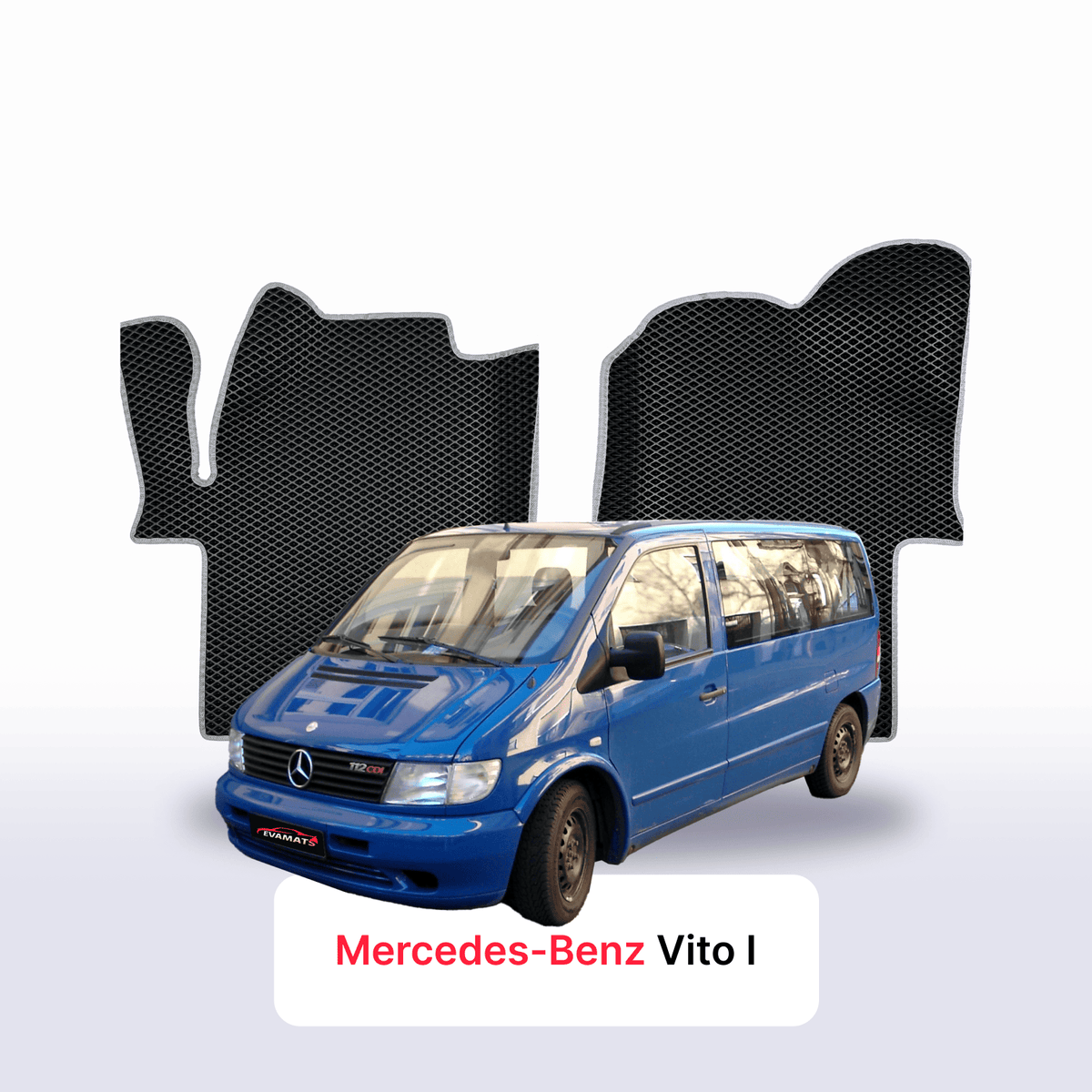 Autokoberce EVA pro Mercedes-Benz Vito 1 gen (W638) 1996-2003 r. MINIVAN