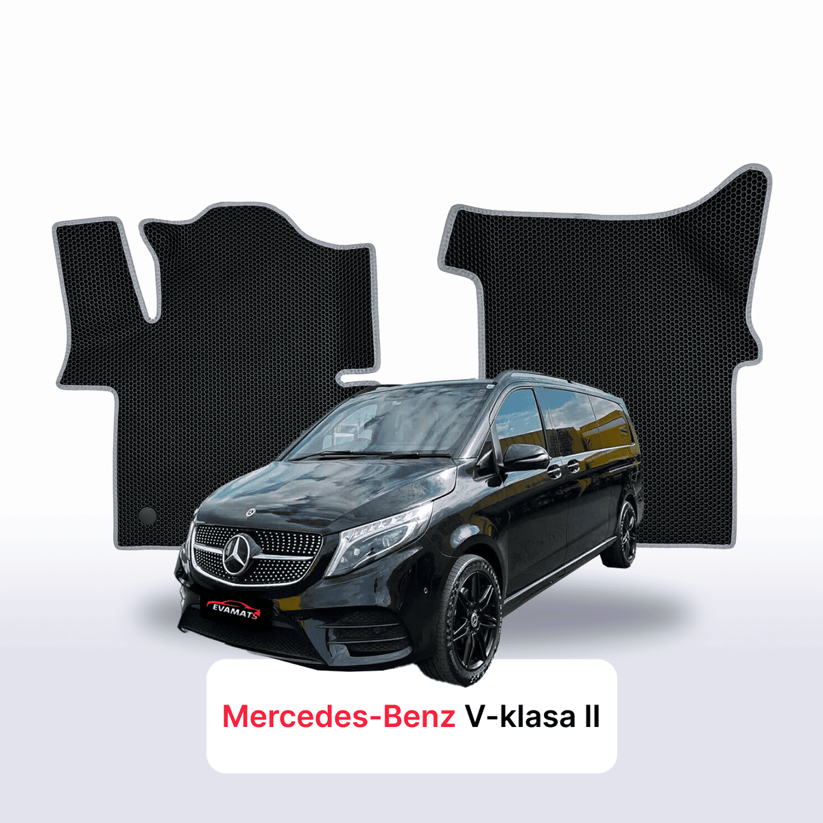 Autokoberce EVA pro Mercedes-Benz V-klasa 3 gen (W447) 2014-2027 r. MINIBUSEXTRA LONG
