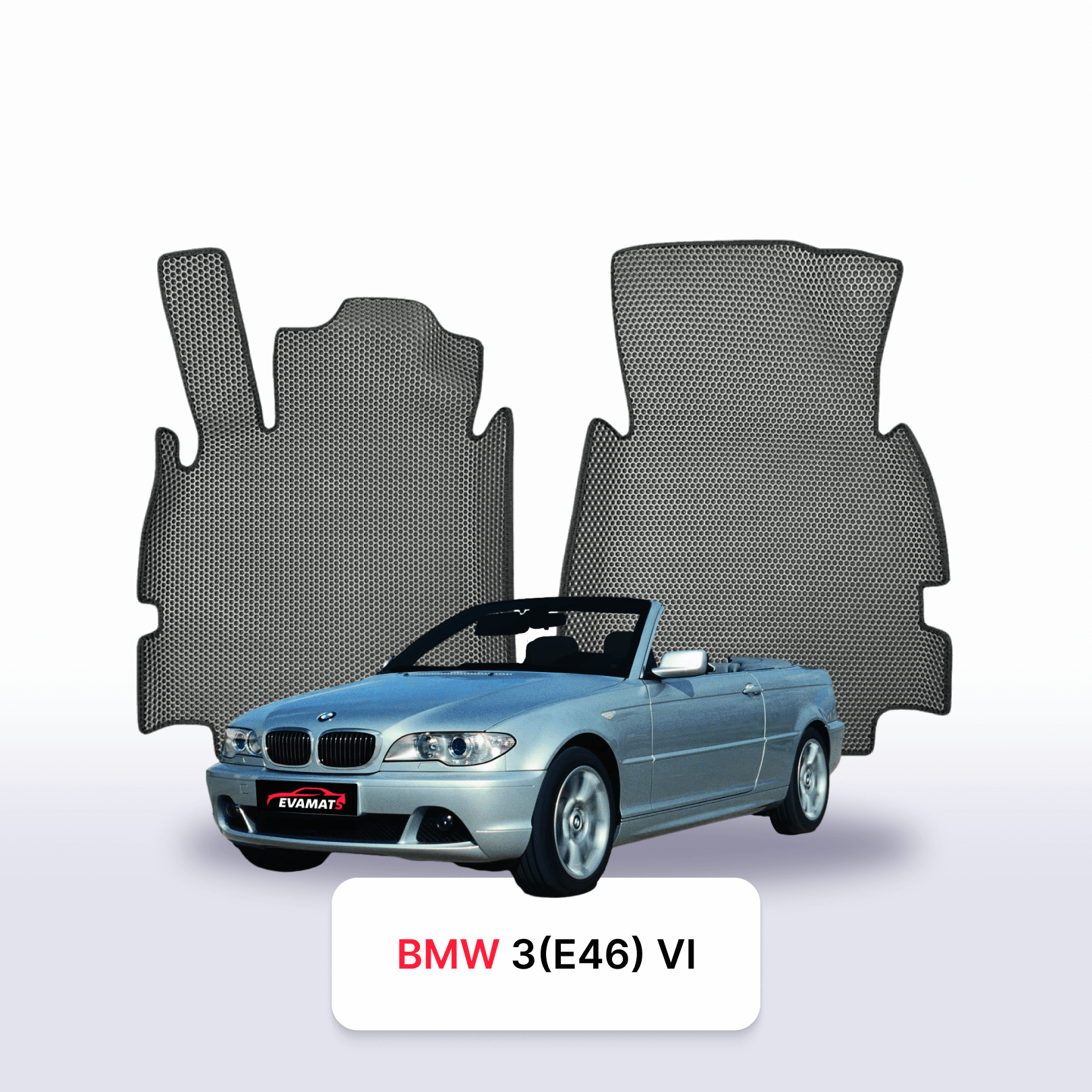 Autokoberce EVA pro BMW 3(E46) 4 gen 1998-2007 r. KABRIOLET