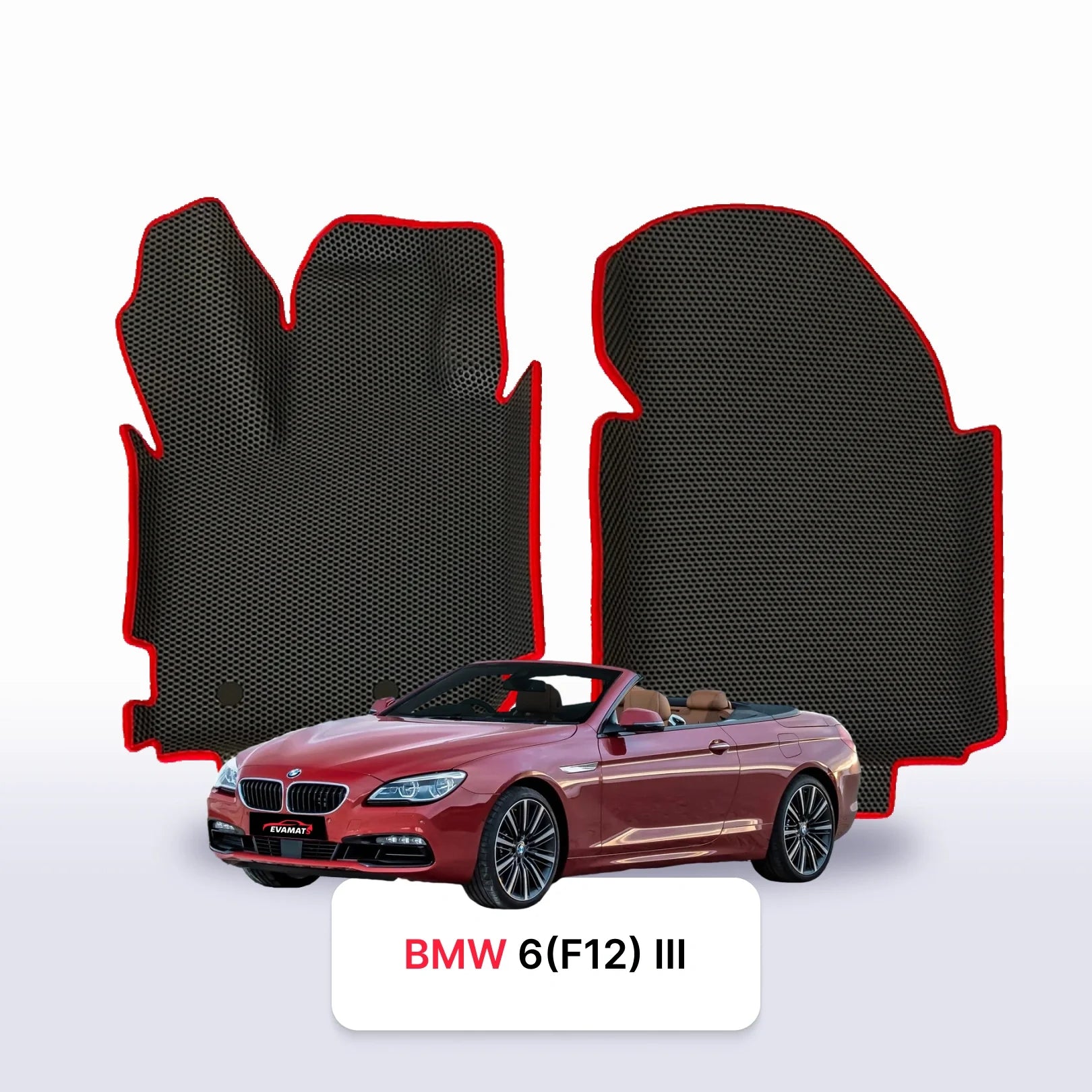Autokoberce EVA pro BMW 6 (F12) 3 gen 2011-2019 r. KABRIOLET