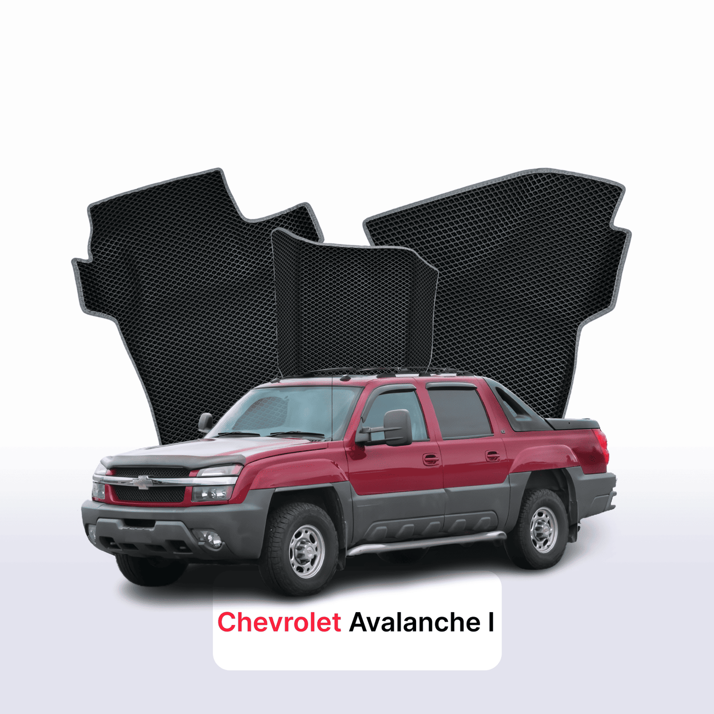 Autokoberce EVA pro Chevrolet Avalanche 1 gen 2001-2006 r. PICK-UP dvojkabina