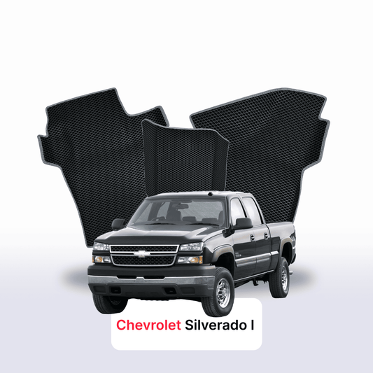 Autokoberce EVA pro Chevrolet Silverado(GMT800) 1 gen 1998-2007 r. PICK-UP dvojkabina