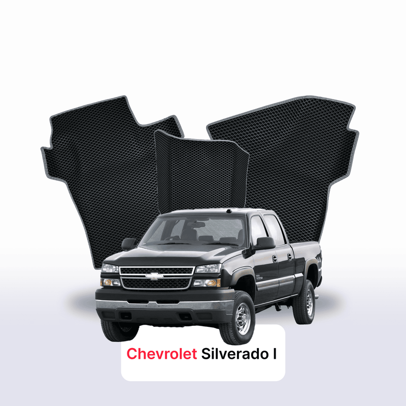 Autokoberce EVA pro Chevrolet Silverado(GMT800) 1 gen 1998-2007 r. PICK-UP dvojkabina