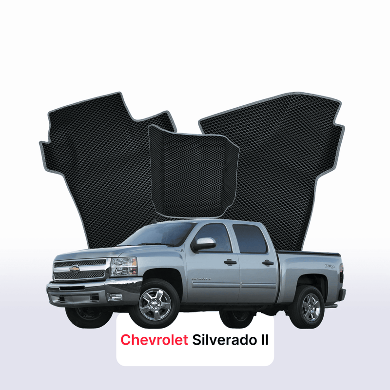 Autokoberce EVA pro Chevrolet Silverado(GMT900) 2 gen 2007-2013 r. PICK-UP dvojkabina