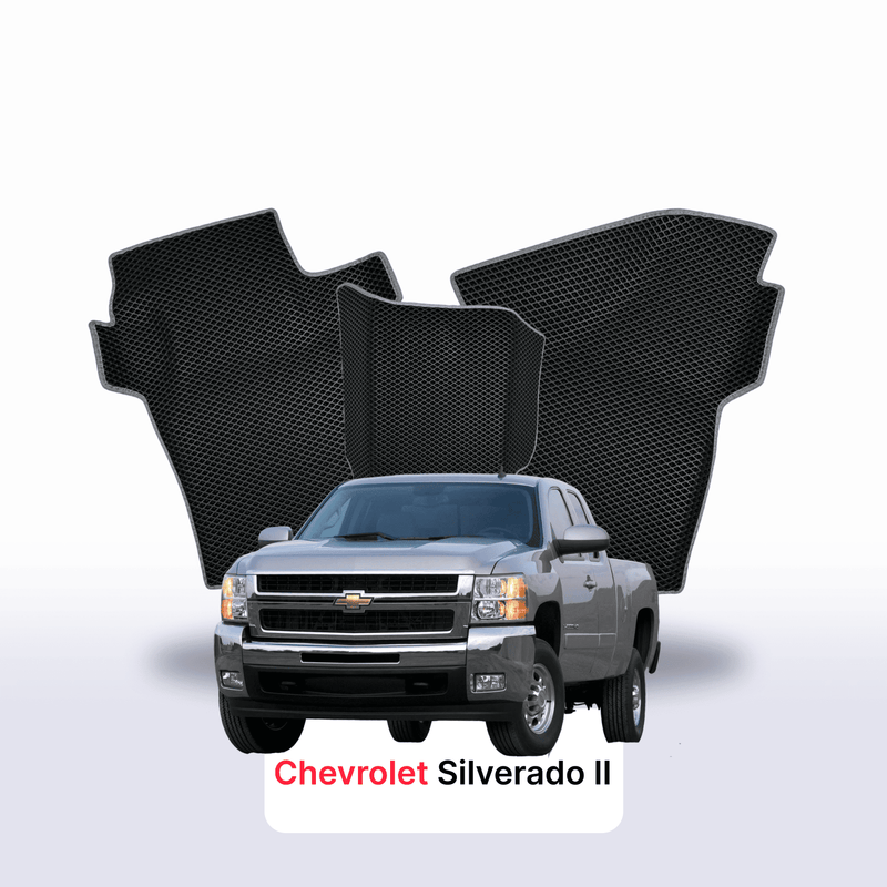 Autokoberce EVA pro Chevrolet Silverado(GMT900) 2 gen 2007-2013 r. PICK-UP prodloužená kabina