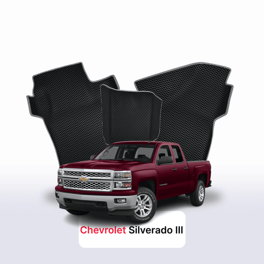Autokoberce EVA pro Chevrolet Silverado(GMTK2XX) 3 gen 2013-2015 r. PICK-UP prodloužená kabina