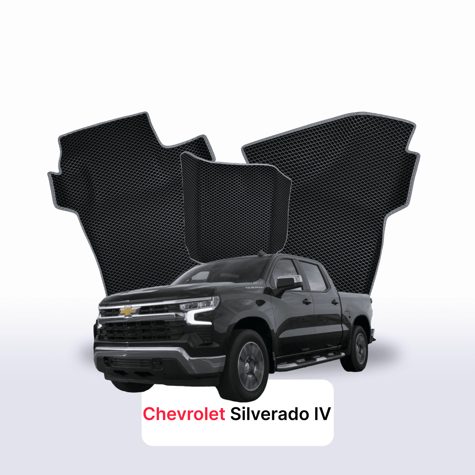 Autokoberce EVA pro Chevrolet Silverado(T1XX) 4 gen 2019-2028 r. PICK-UP dvojkabina Grew