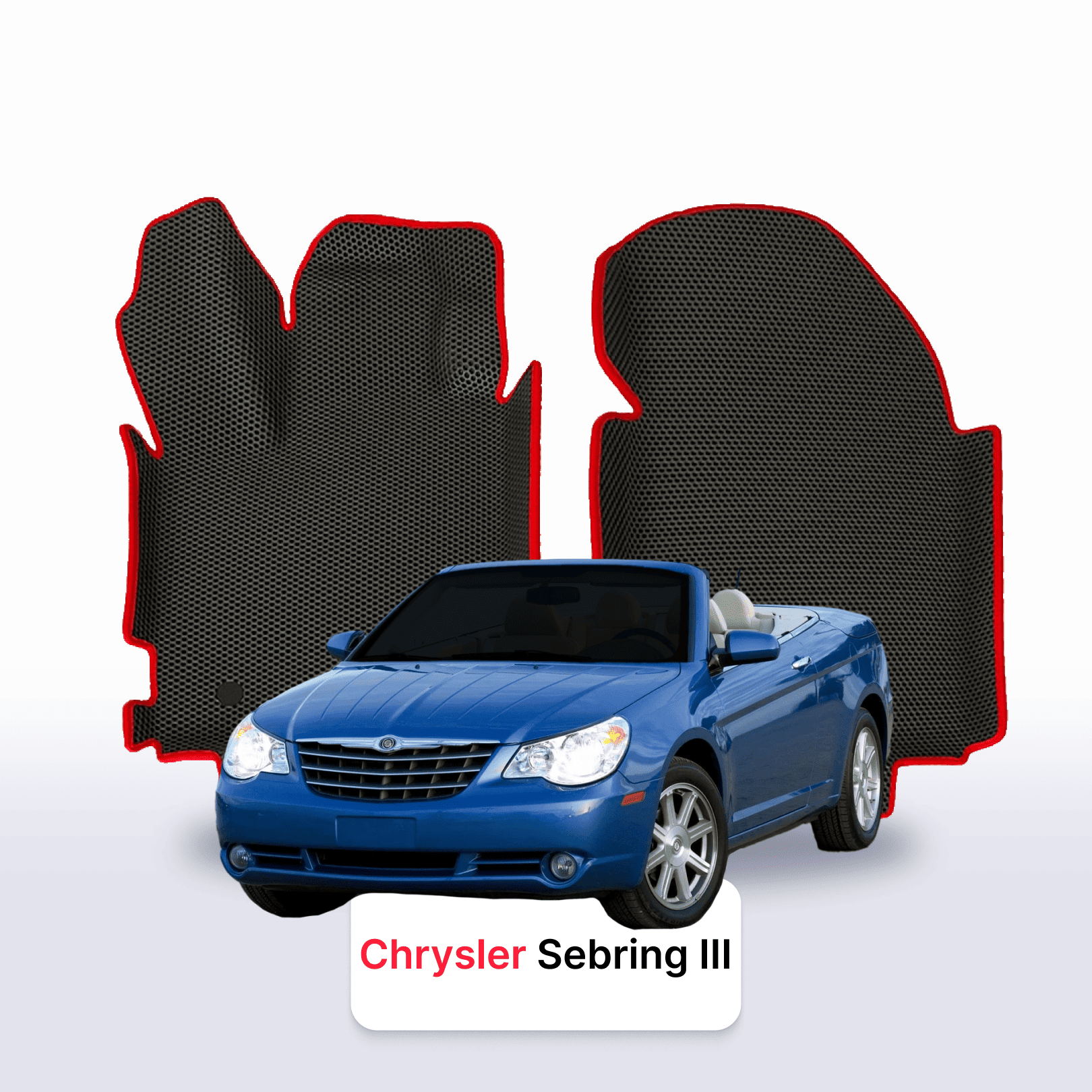 Autokoberce EVA pro Chrysler Sebring 3 gen 2006-2010 r. KABRIOLET