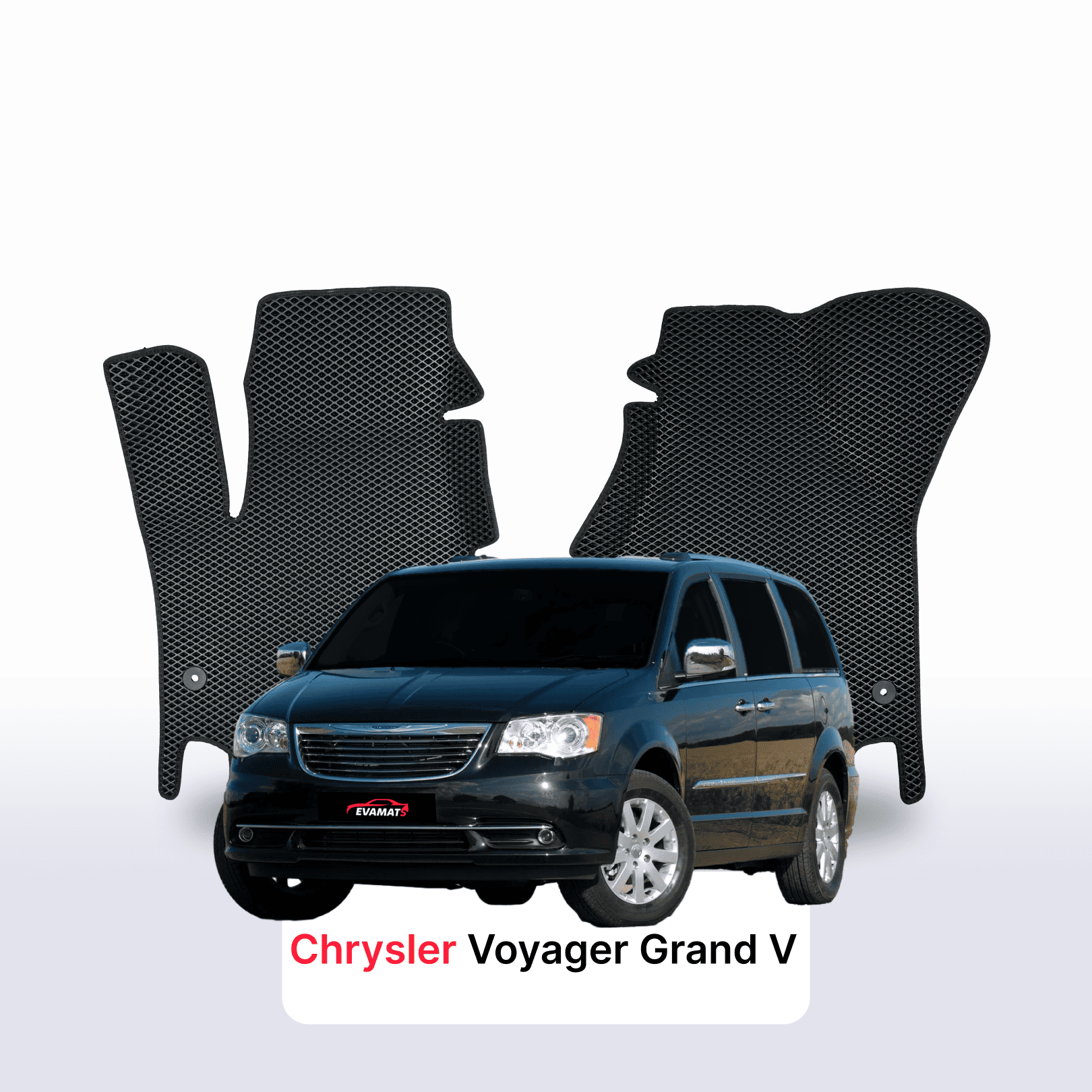 Autokoberce EVA pro Chrysler Voyager Grand 5 gen 2007-2016 r. MINIVAN