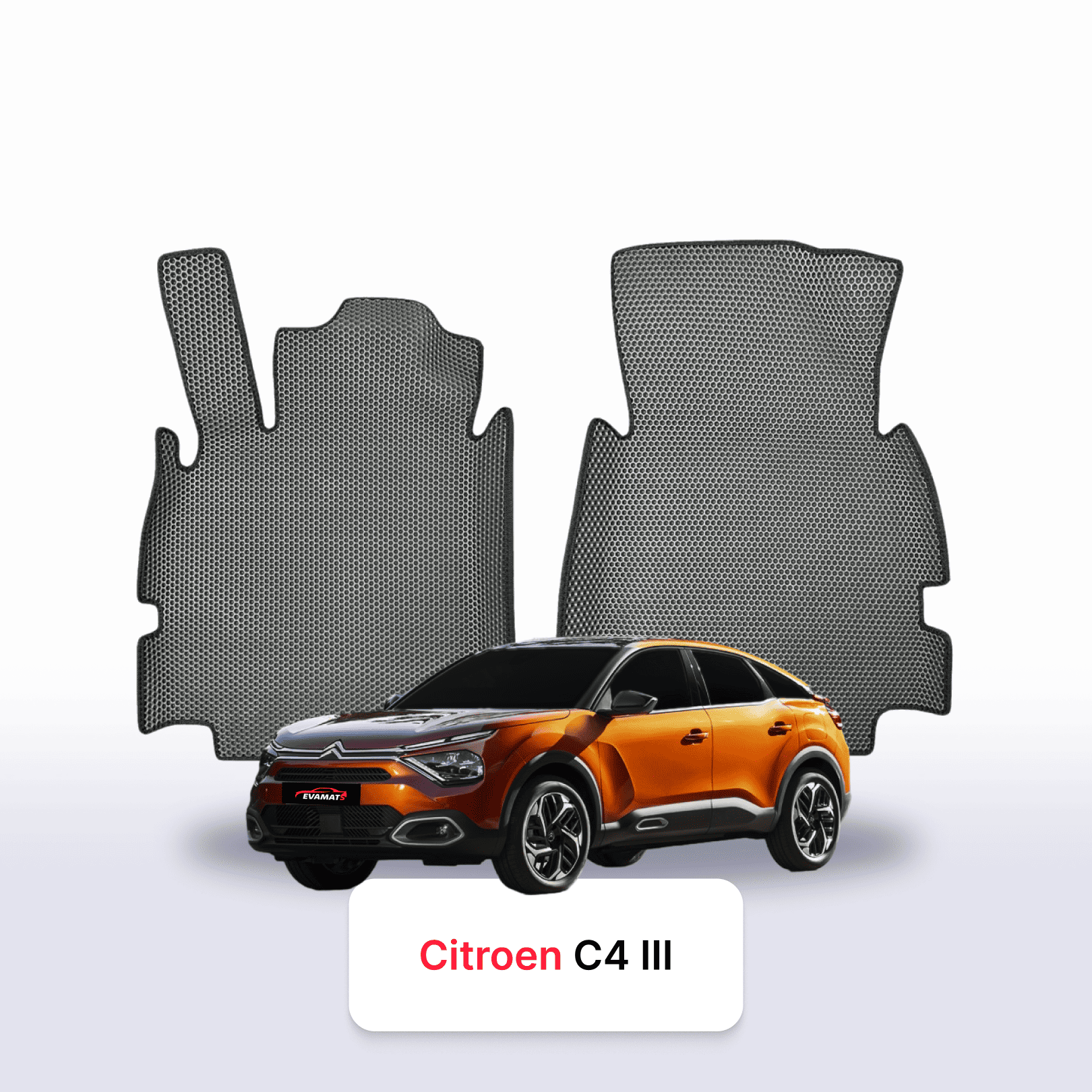Autokoberce EVA pro Citroen C4-ё4 3 gen 2020-2028 r. HATCHBACK 5 dveří + EVA nášlap