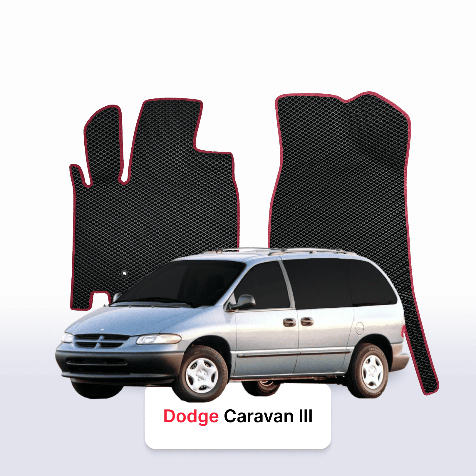 Autokoberce EVA pro Dodge Caravan 3 gen 1995-2000 r. MINIVAN