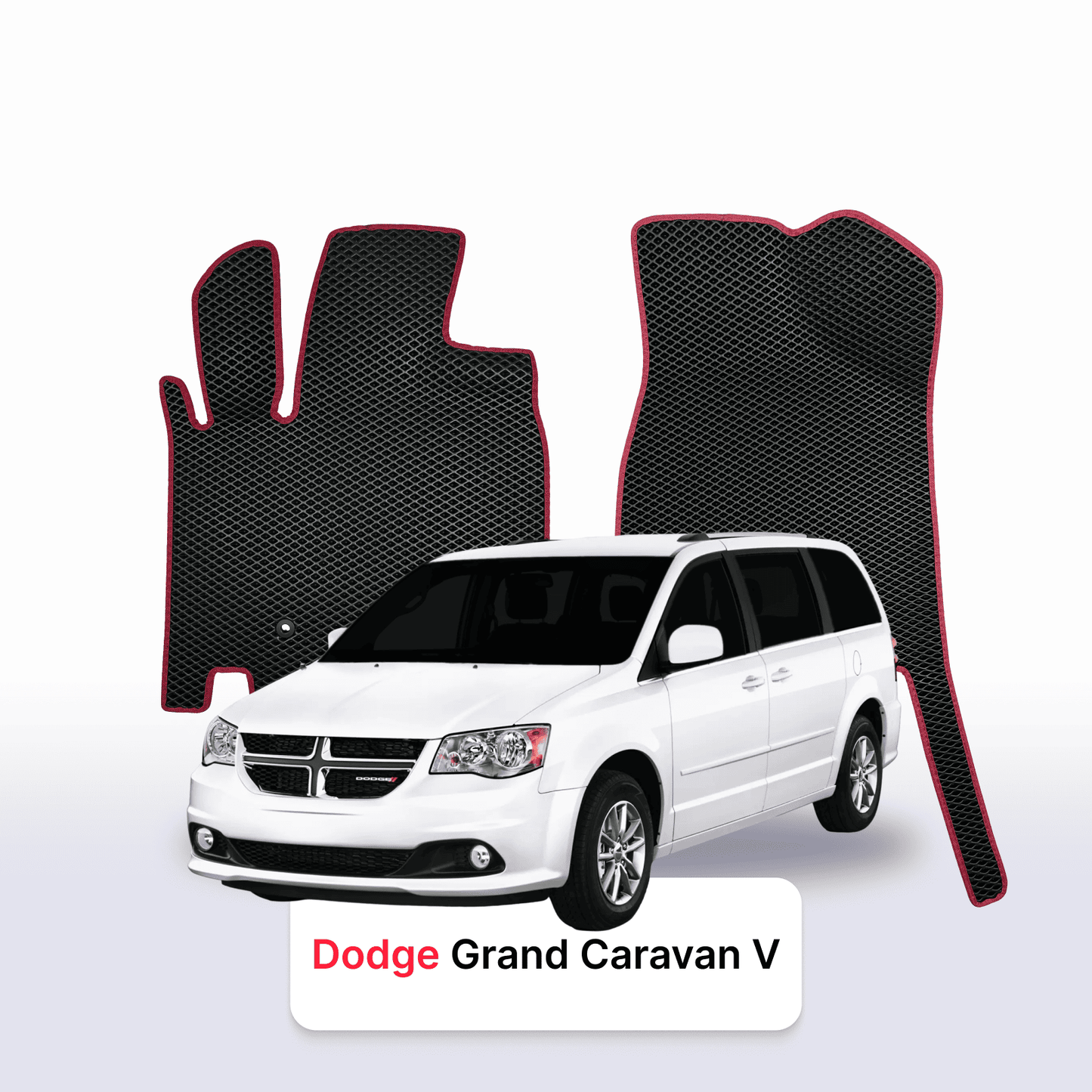Autokoberce EVA pro Dodge Grand Caravan 5 gen 2007-2020 r. MINIVAN