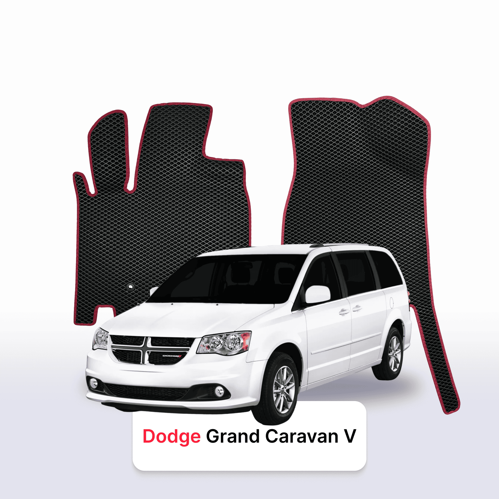 Autokoberce EVA pro Dodge Grand Caravan 5 gen 2007-2020 r. MINIVAN