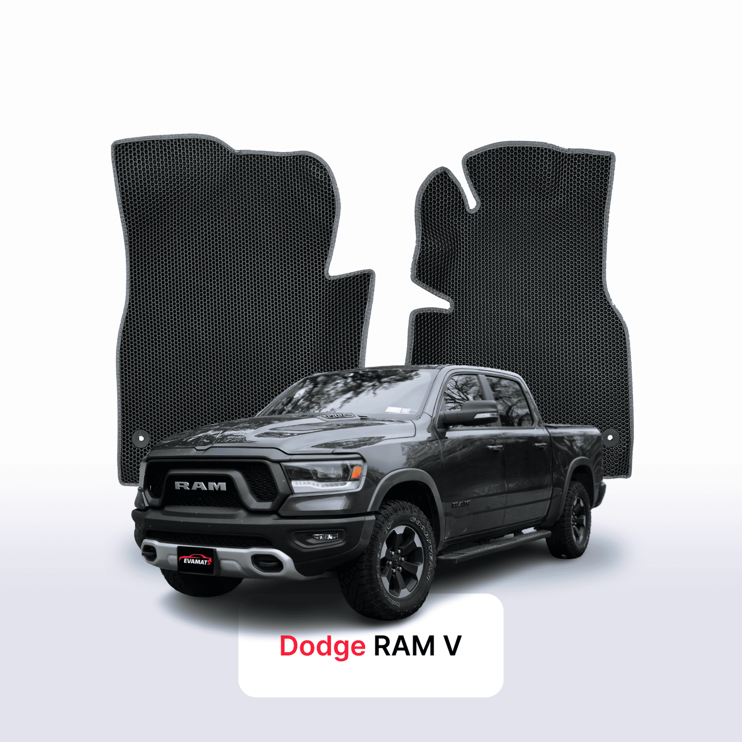 Autokoberce EVA pro Dodge RAM pre-facelift 5 gen 2019-2024 r. PICK-UP  dvojkabina