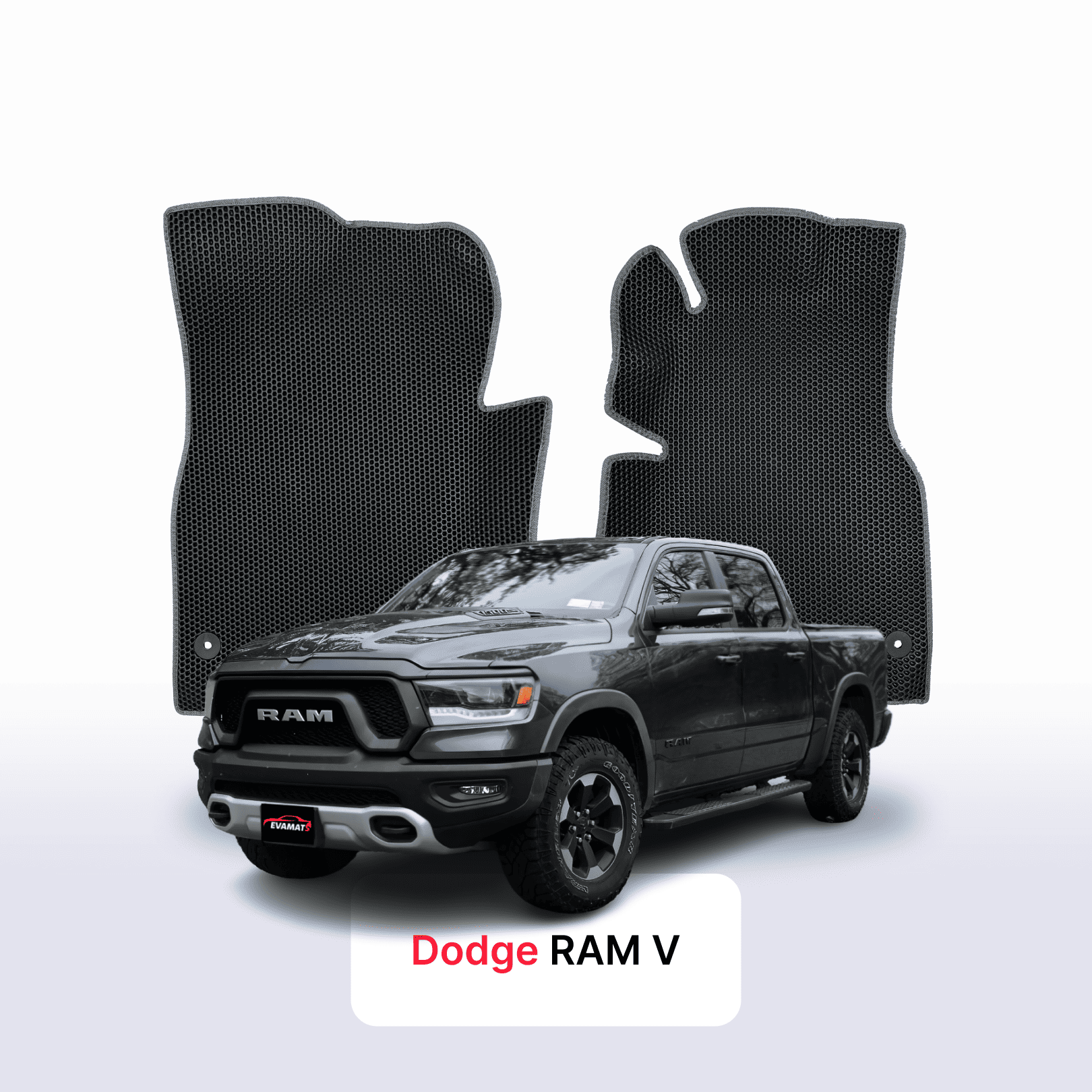 Autokoberce EVA pro Dodge RAM pre-facelift 5 gen 2019-2024 r. PICK-UP  dvojkabina