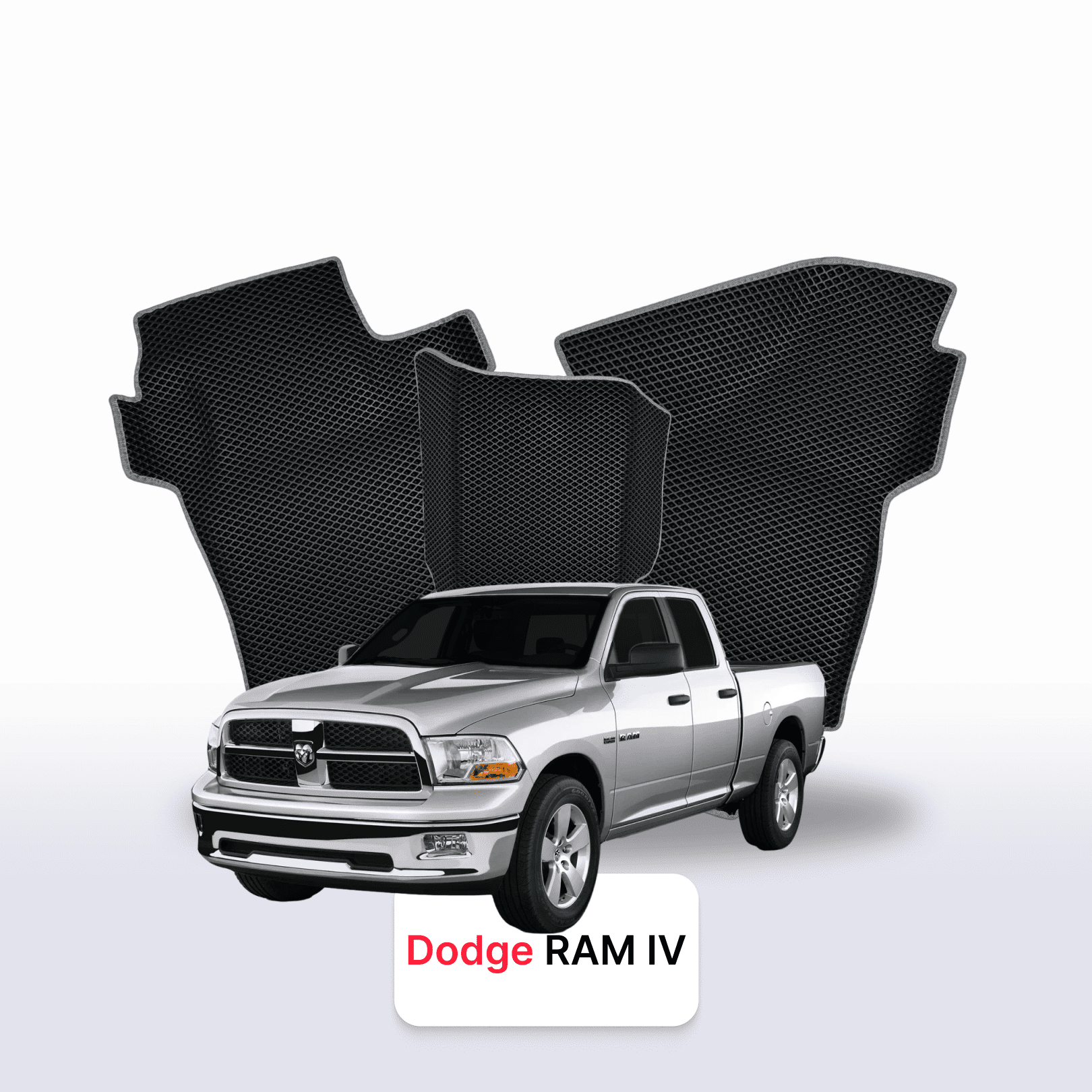 Autokoberce EVA pro Dodge RAM(DSDJ) 4 gen 2008-2019 r. PICK-UP prodloužená kabina
