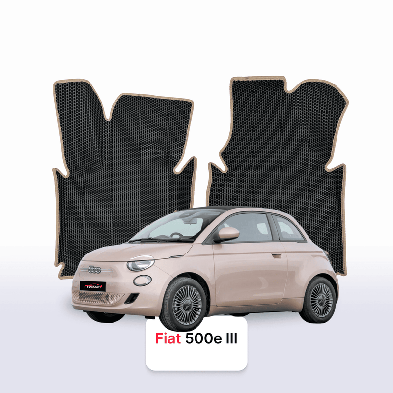Autokoberce EVA pro Fiat 500E 3 gen 2020-2028 r. Elektro HATCHBACK 3 dveře KABRIOLET