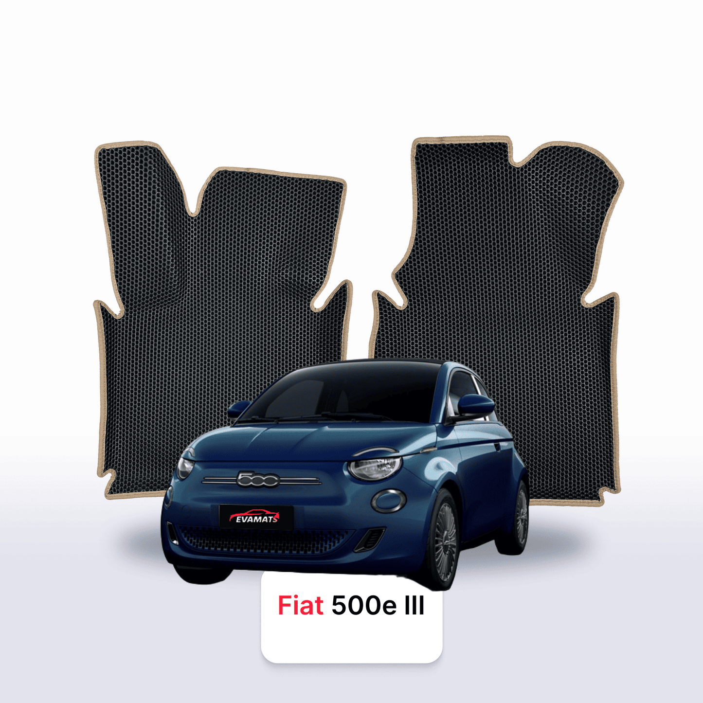 Autokoberce EVA pro Fiat 500E 3 gen 2020-2028 r. Elektro HATCHBACK 3 dveře