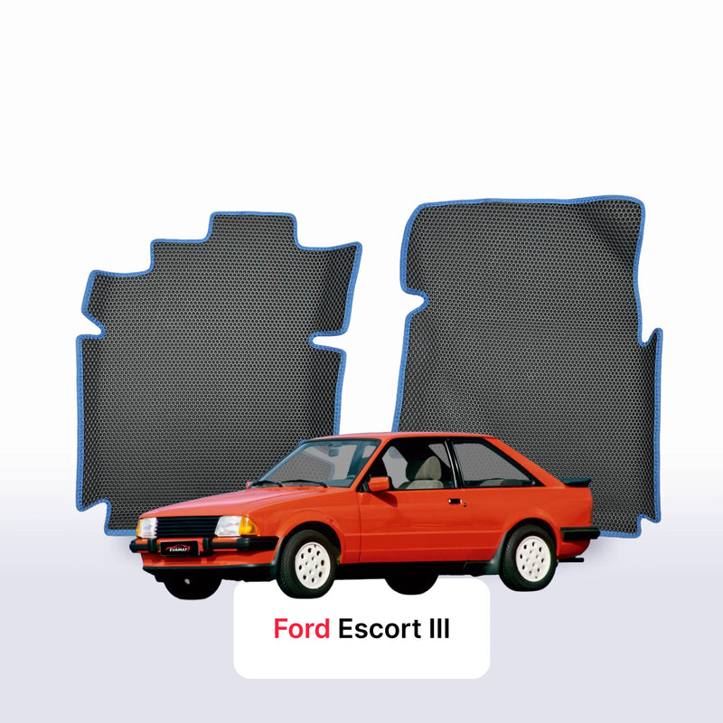 Car mats EVA for Ford Escort 3 gen 1980-1986 year LIFTBACK 3 door