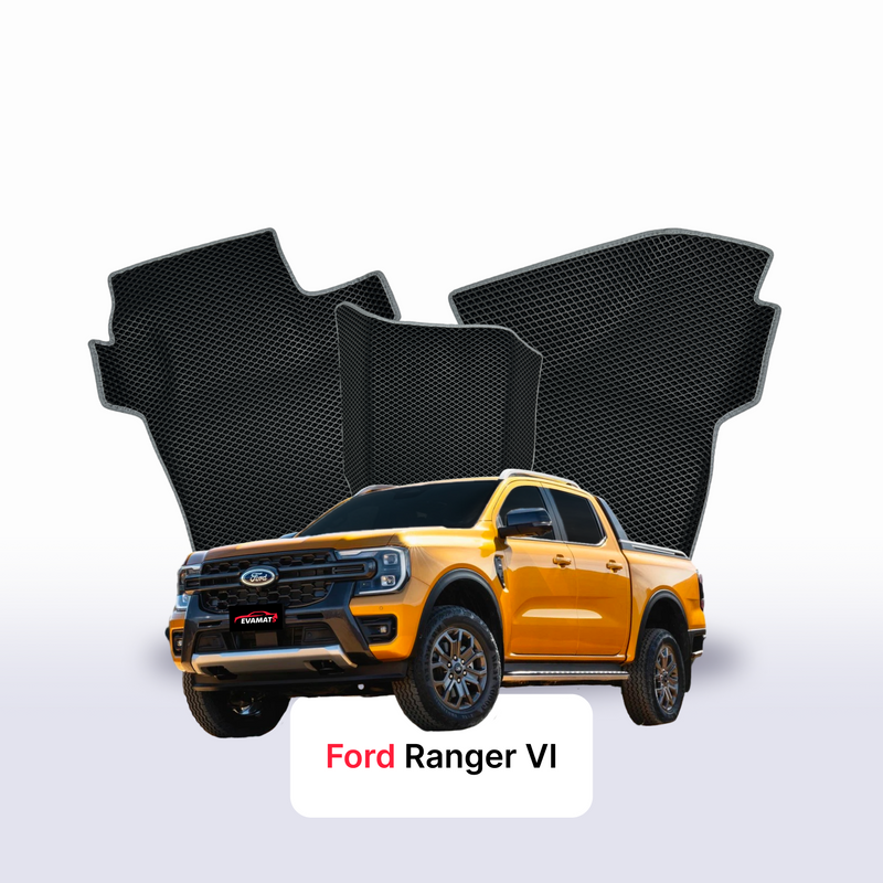 Autokoberce EVA pro Ford Ranger 6 gen 2022-2028 r. PICK-UP dvojkabina (Double Cab)