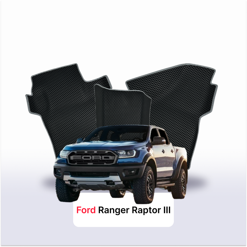 Autokoberce EVA pro Ford Ranger Raptor 5 gen 2019-2023 r. PICK-UP dvojkabina