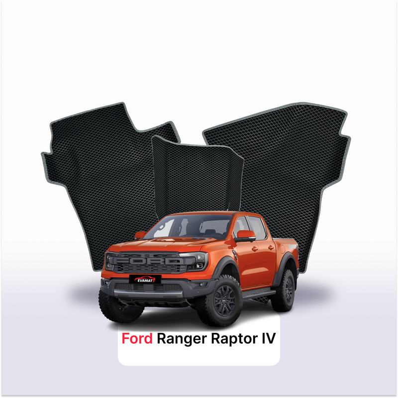 Autokoberce EVA pro Ford Ranger Raptor 6 gen 2022-2028 r. PICK-UP dvojkabina