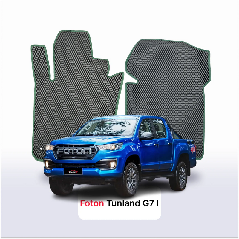 Autokoberce EVA pro Foton Tunland G7 1 gen 2019-2027 r. Pick-Up  dvojkabina