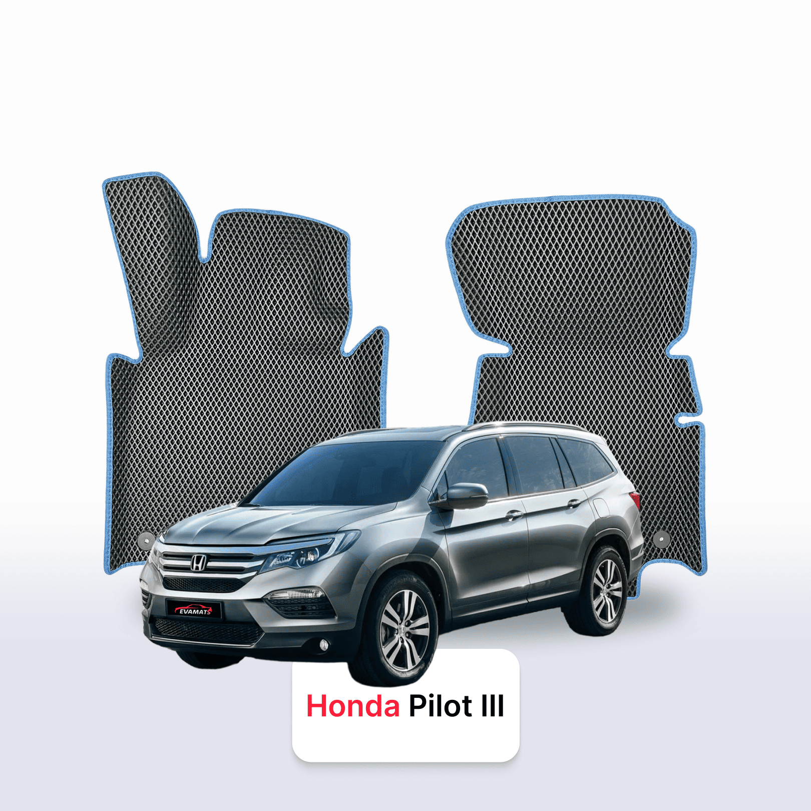 Car mats EVA for Honda Pilot 3 gen 2015-2022 year SUV