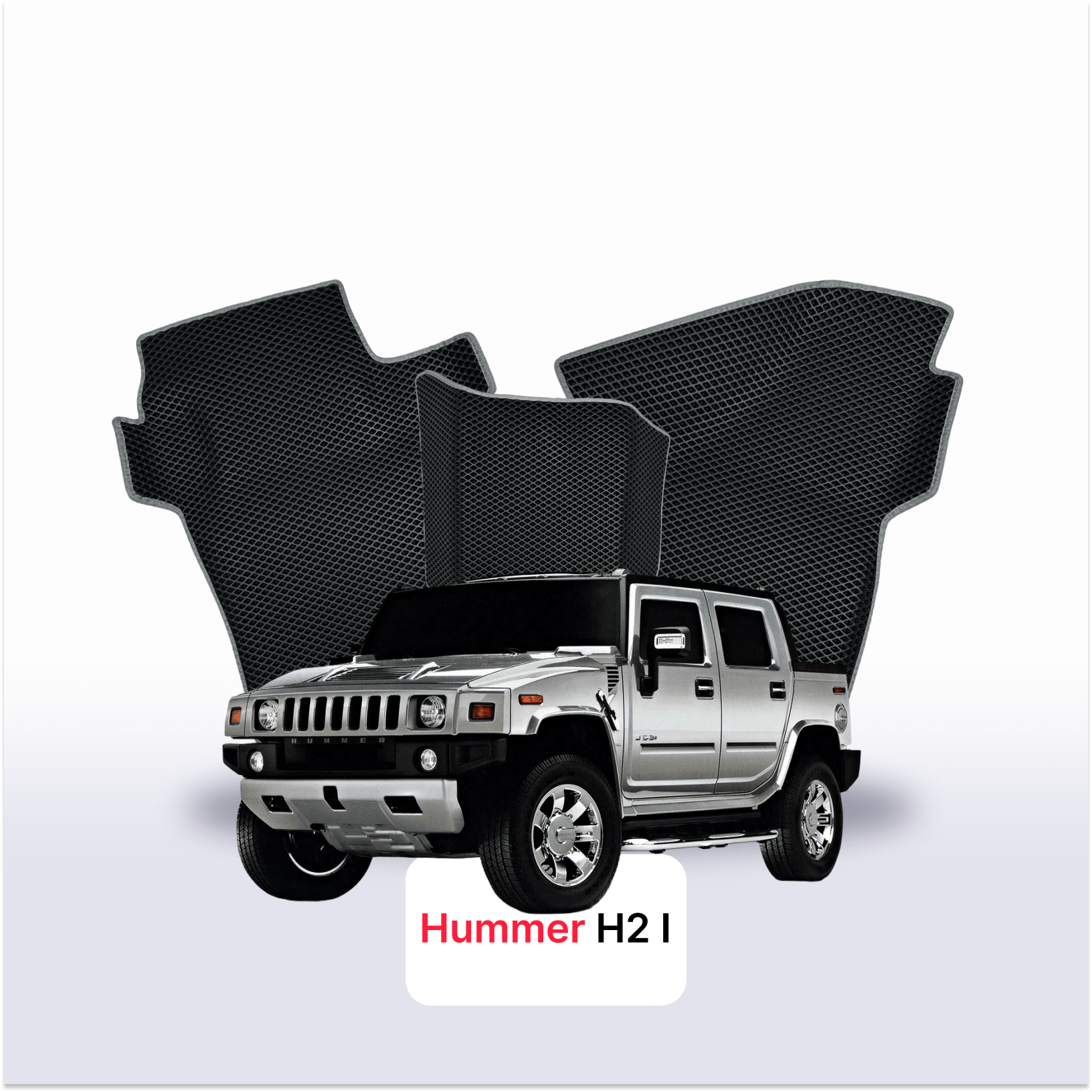 Autokoberce EVA pro Hummer H2 1 gen 2002-2009 r. PICK-UP dvojkabina
