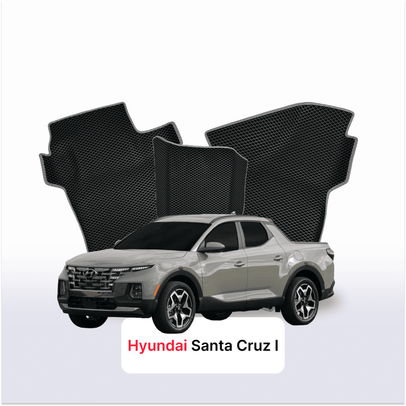 Autokoberce EVA pro Hyundai Santa Cruz 1 gen 2021-2028 r. PICK-UP dvojkabina