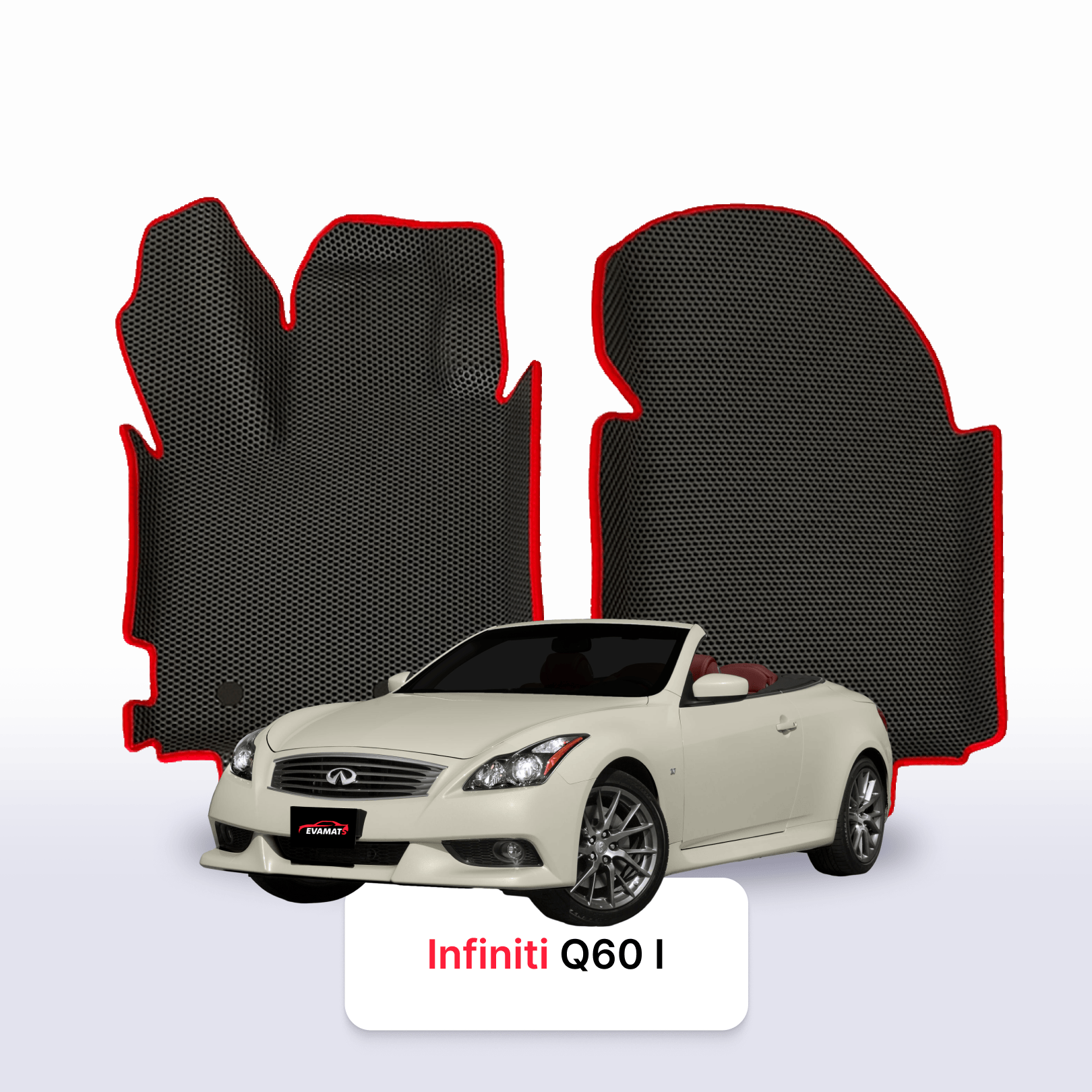 Autokoberce EVA pro Infiniti Q60 1 gen 2013-2016 r. KABRIOLET