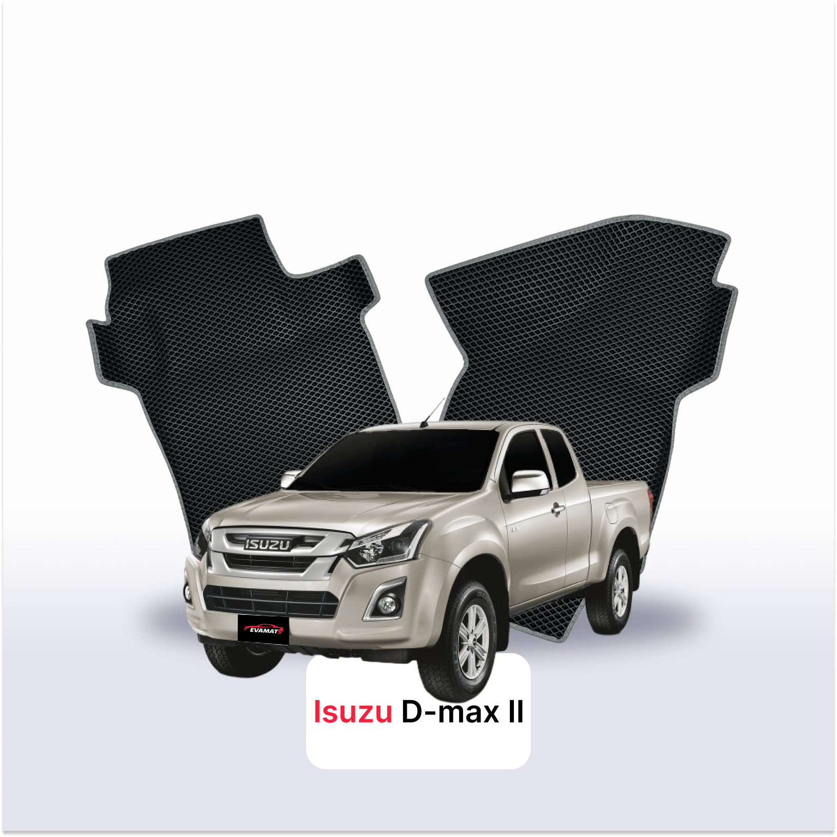 Autokoberce EVA pro Isuzu D-Max 2 gen 2011-2020 r. PICK-UP prodloužená kabina