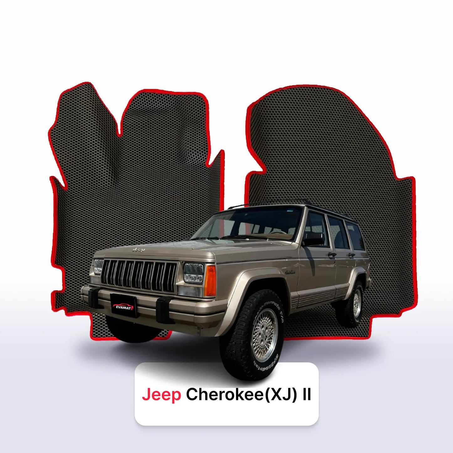 Autokoberce EVA pro Jeep Cher.ee(XJ) pre-facelift 2 gen 1983-1996 r. SUV 5 dzwi