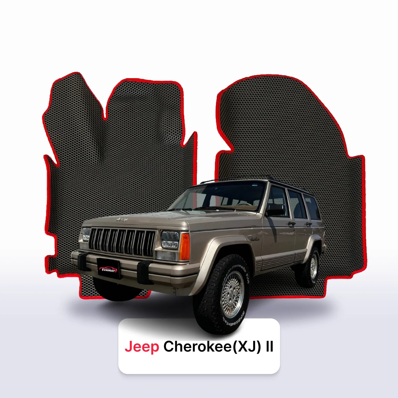 Autokoberce EVA pro Jeep Cher.ee(XJ) pre-facelift 2 gen 1983-1996 r. SUV 5 dzwi