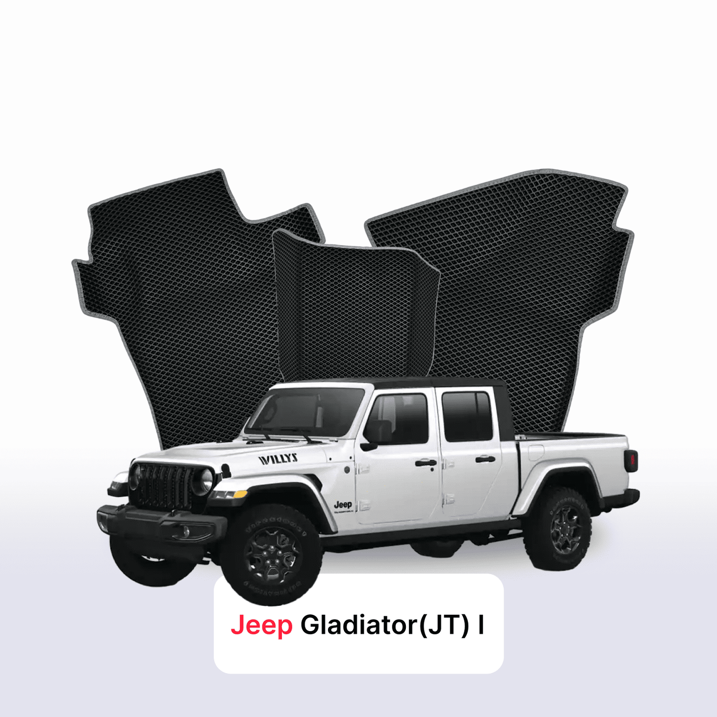 Autokoberce EVA pro Jeep Gladiator(JT) 1 gen 2019-2028 r. PICK-UP  dvojkabina
