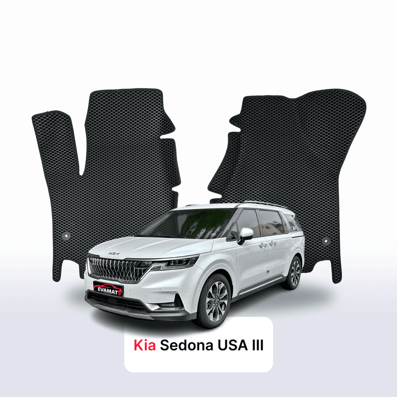 Autokoberce EVA pro Kia Sedona USA III gen 2014-2020 r. MINIVAN