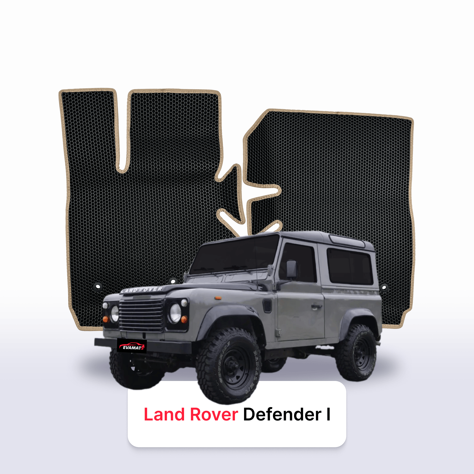 Autokoberce EVA pro Land Rover Defender 1 gen 1983-2016 r. SUV 3 dveře