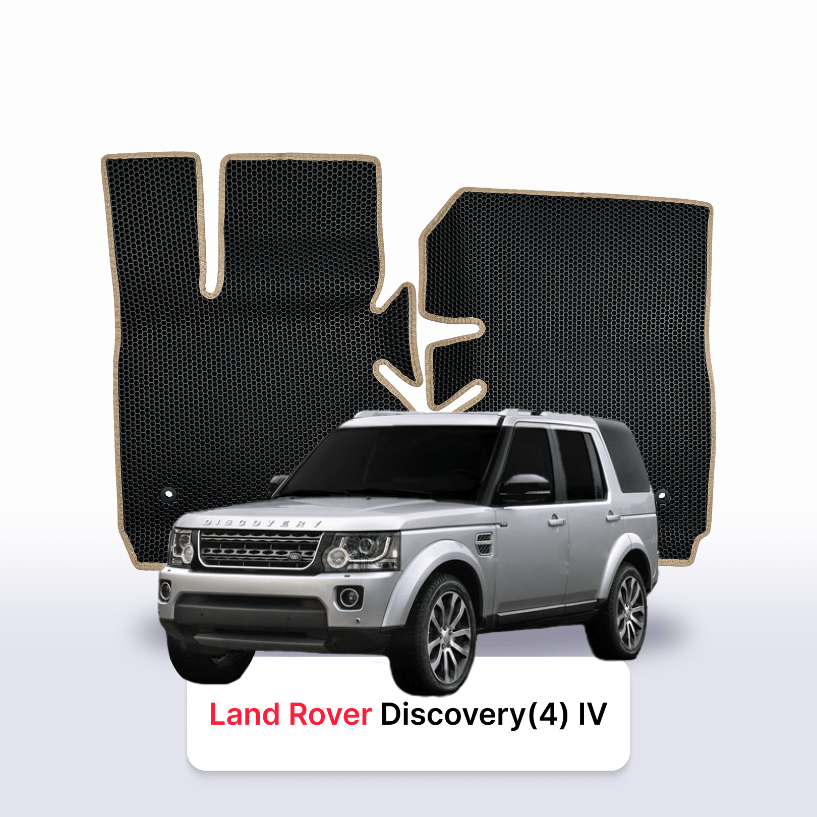 Autokoberce EVA pro Land Rover Discovery(4) 4 gen 2009-2016 r. SUV 5 dveří + EVA nášlap