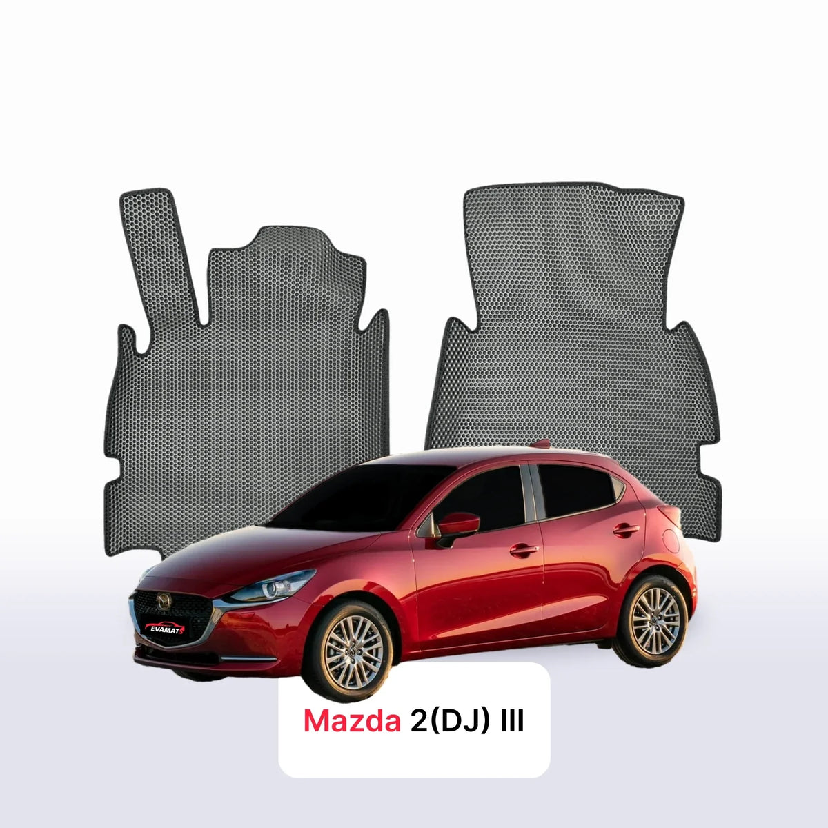 Car mats EVA for Mazda 2(DJ) 3 gen 2014-2028 year HATCHBACK 5 door + EVA nášlap