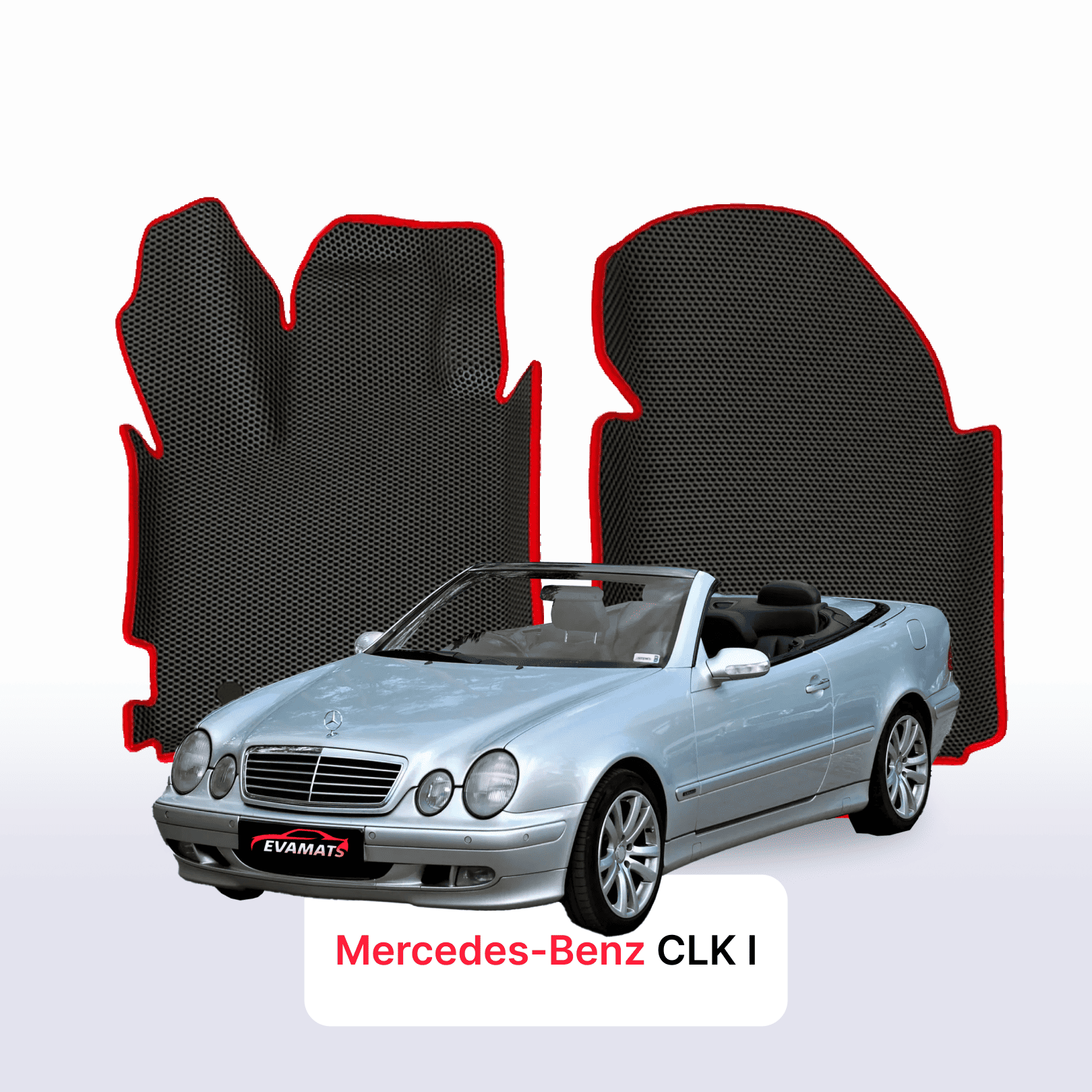 Autokoberce EVA pro Mercedes-Benz CLK 1 gen (C208) 1997-2002 r. KABRIOLET