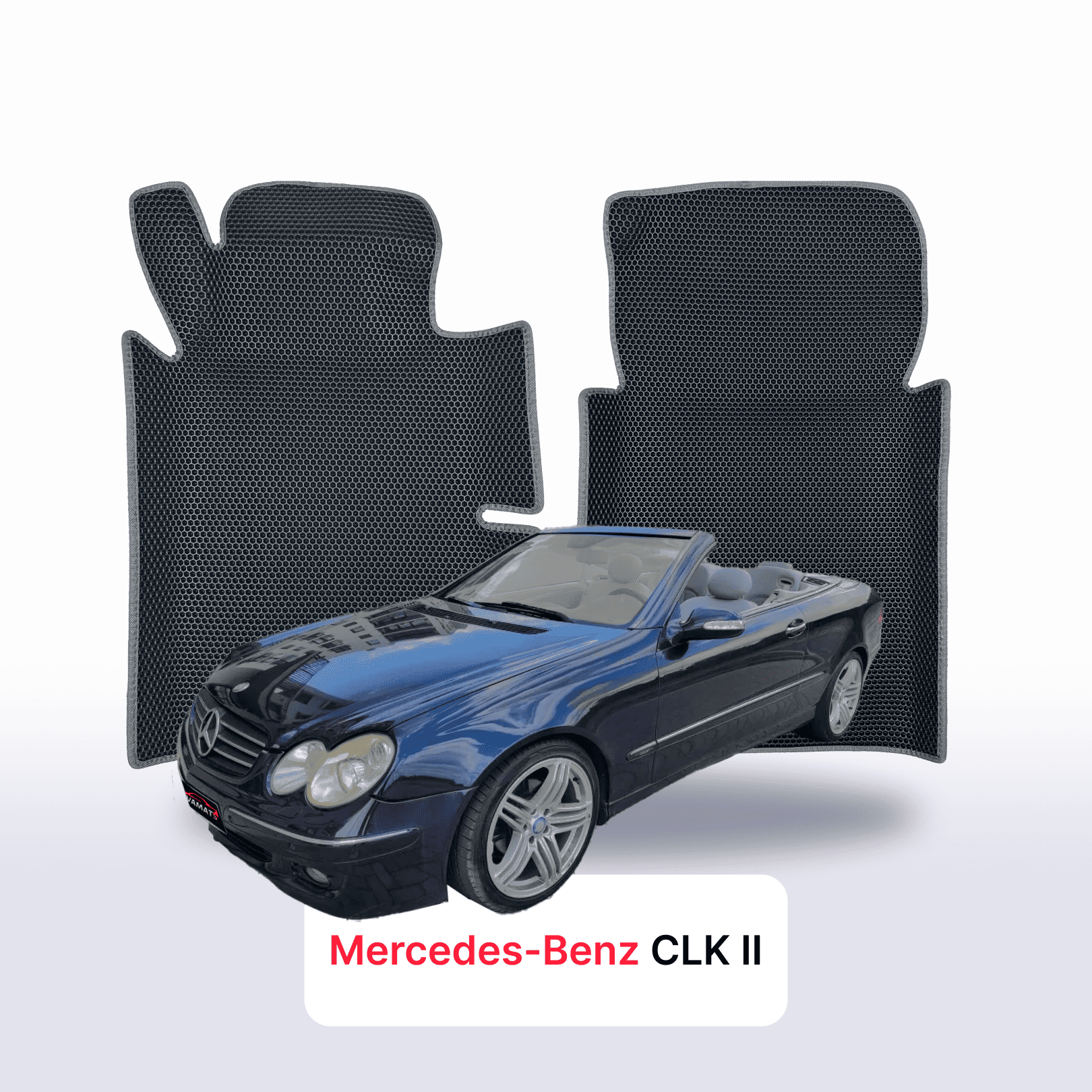 Autokoberce EVA pro Mercedes-Benz CLK 2 gen (C209) 2002-2009 r. KABRIOLET