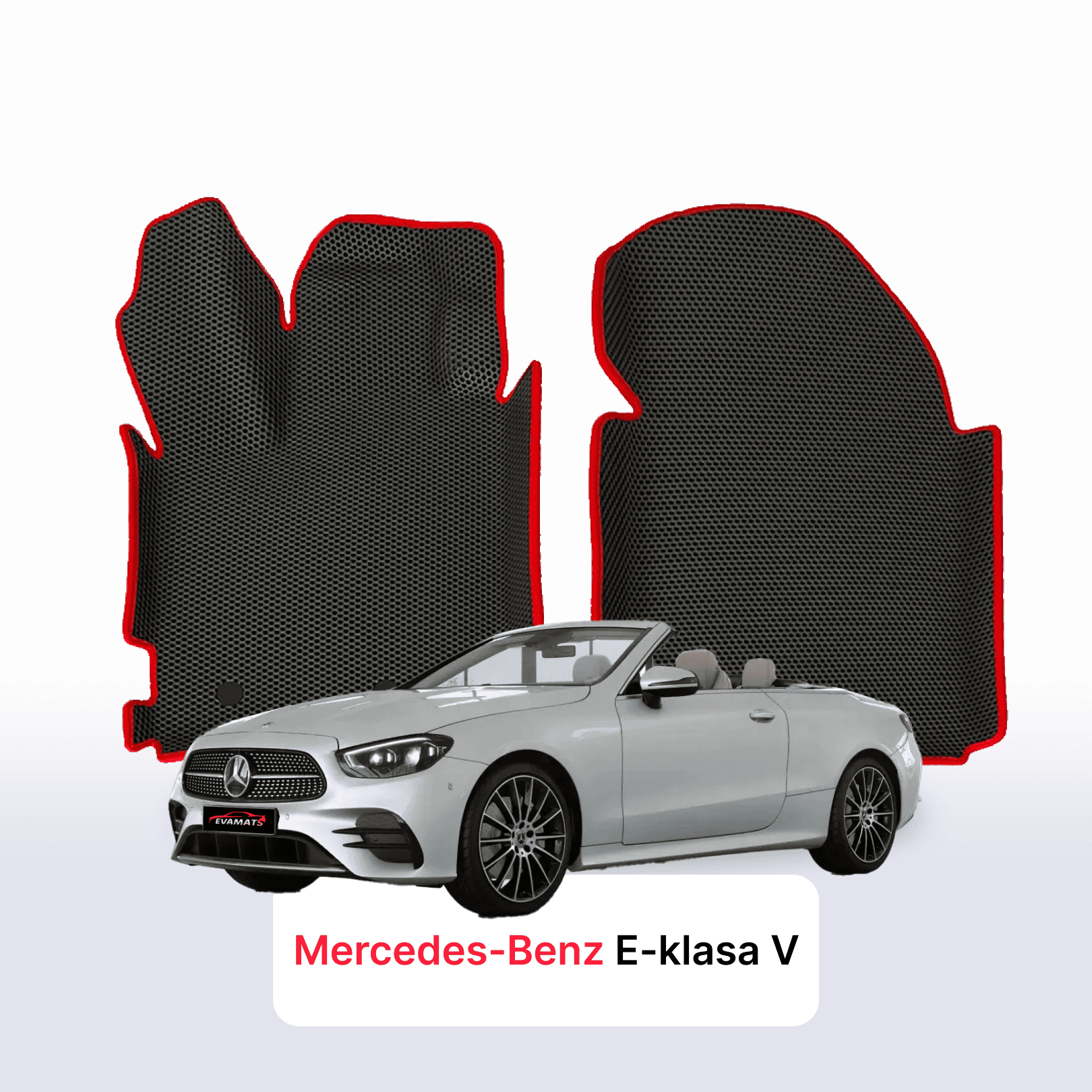 Autokoberce EVA pro Mercedes-Benz E-klasa 5 gen (A238) 2016-2023 r. KABRIOLET