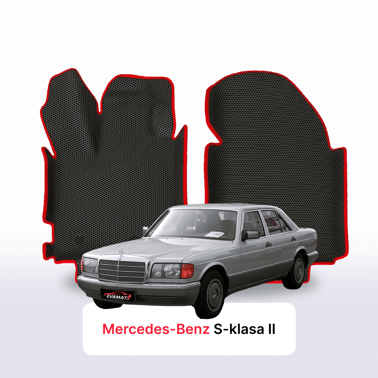 Autokoberce EVA pro Mercedes-Benz S-klasa 2 gen (W126) 1979-1994 r. SEDAN