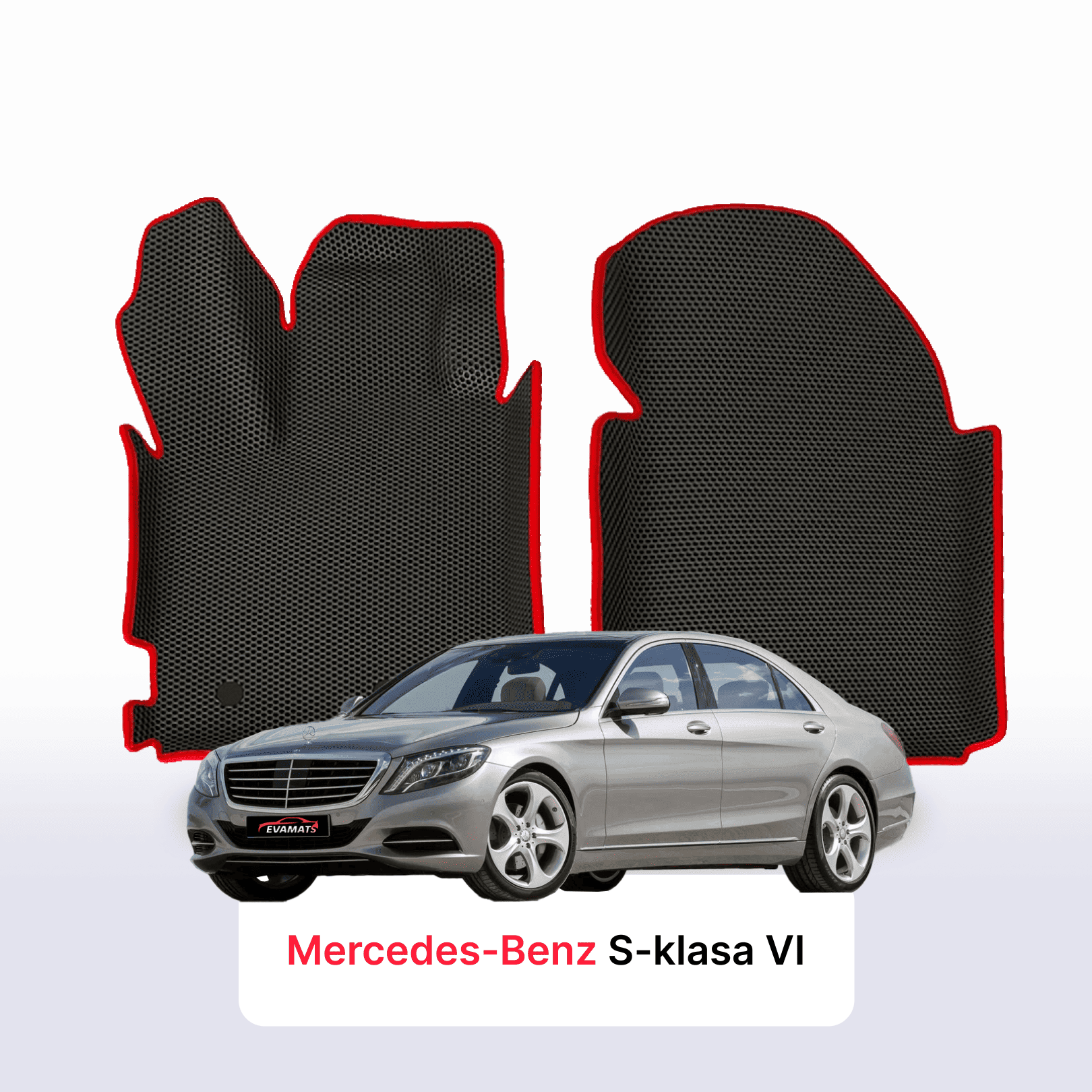 Autokoberce EVA pro Mercedes-Benz S-klasa 6 gen (W222) 2013-2020 r. SEDAN