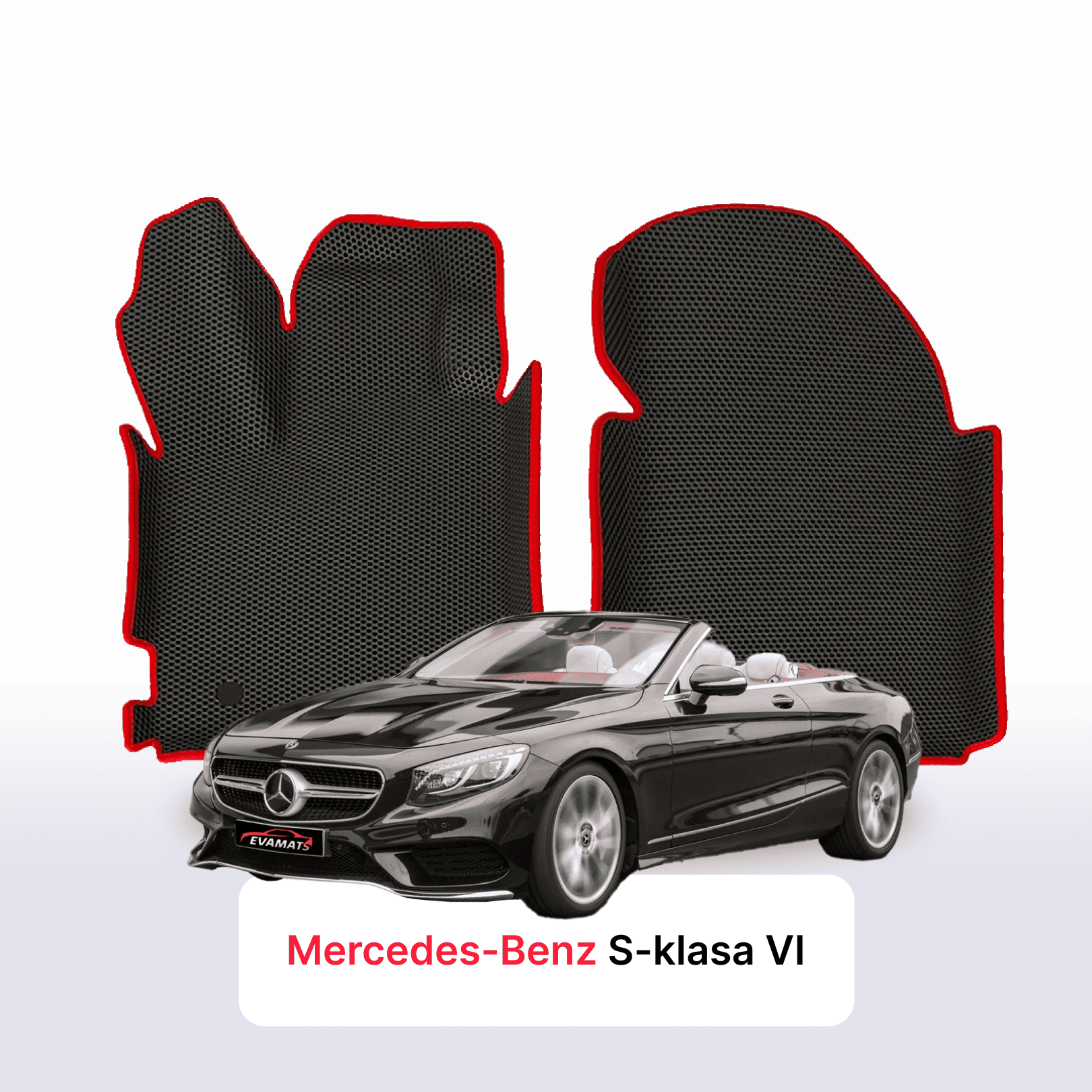 Autokoberce EVA pro Mercedes-Benz S-klasa 6 gen (W222) 2014-2020 r. KABRIOLET