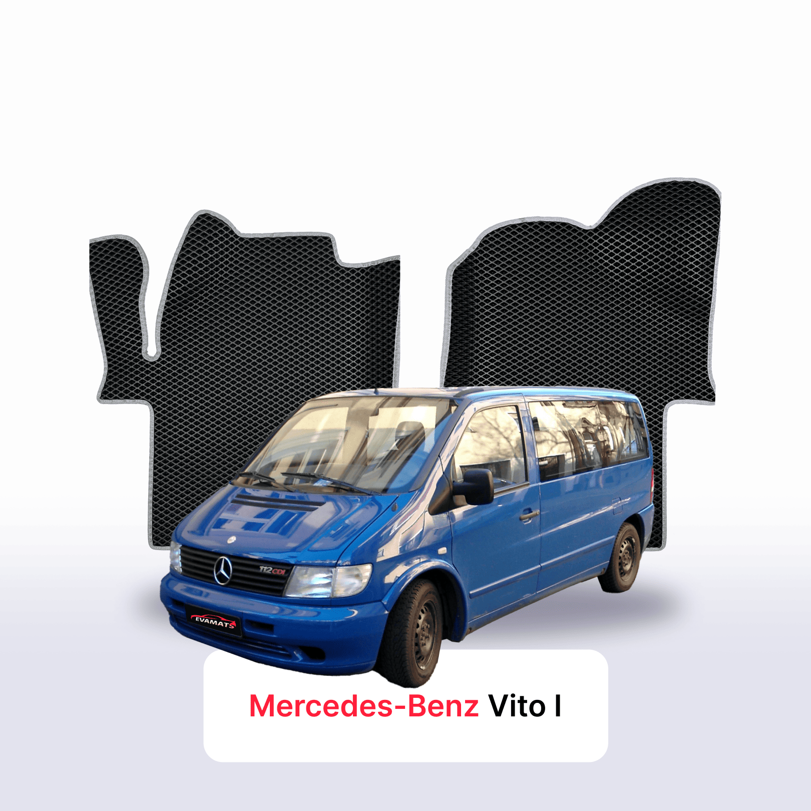 Autokoberce EVA pro Mercedes-Benz Vito 1 gen (W638) 1996-2003 r. MINIVAN