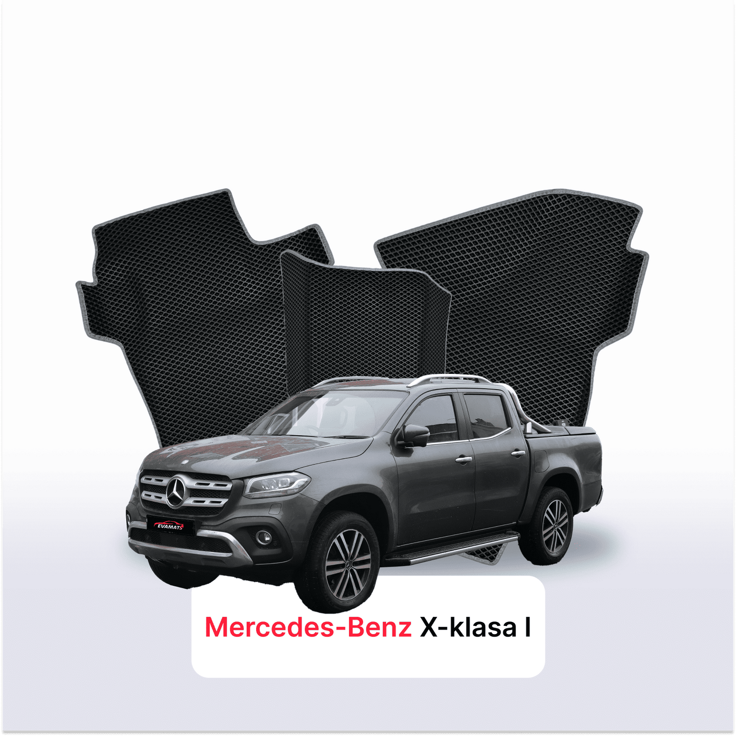 Autokoberce EVA pro Mercedes-Benz X-klasa 1 gen 2017-2020 r. PICK-UP